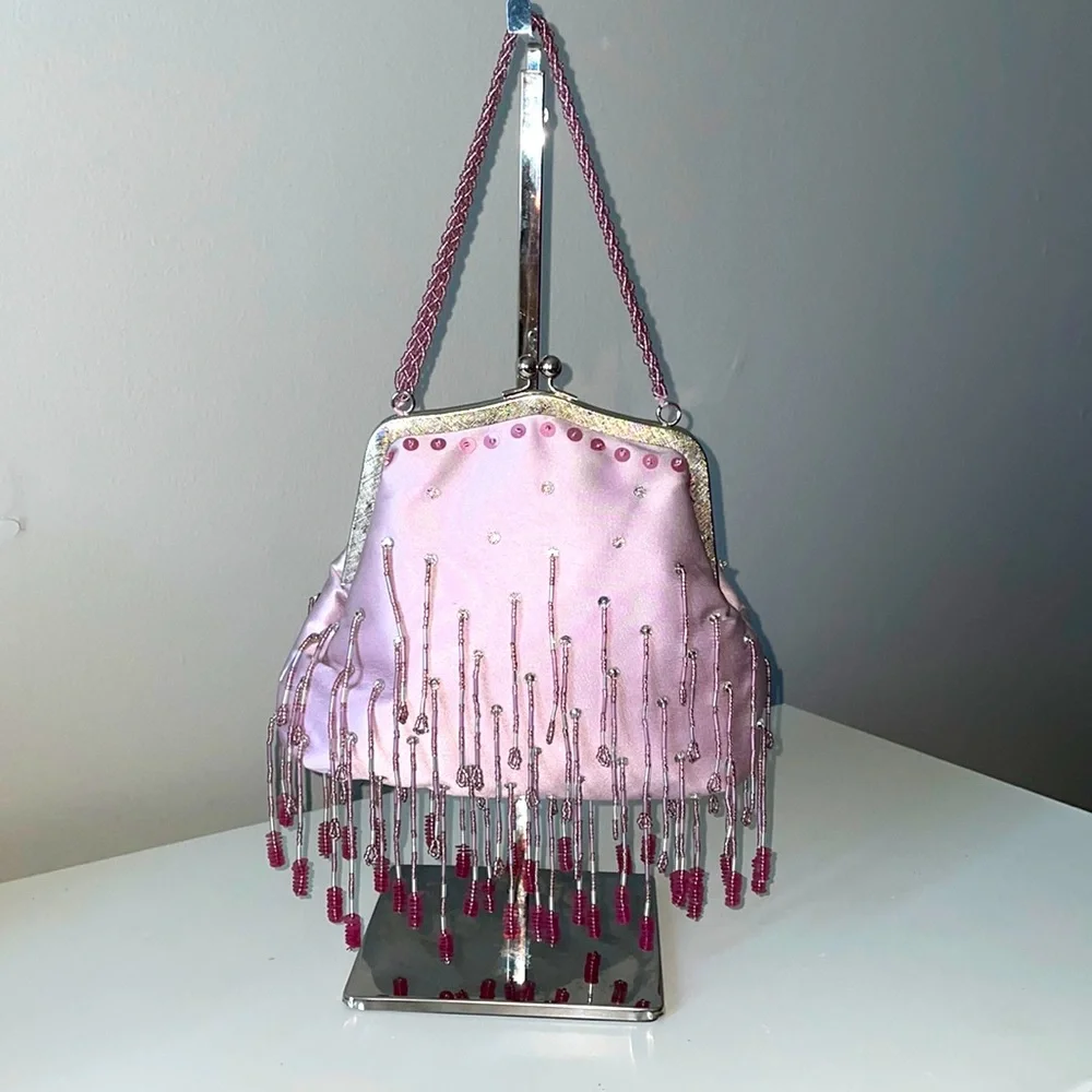 Beautiful Purple bead detail Bag by Inge Christopher ❤️ - Picture 1 of 9